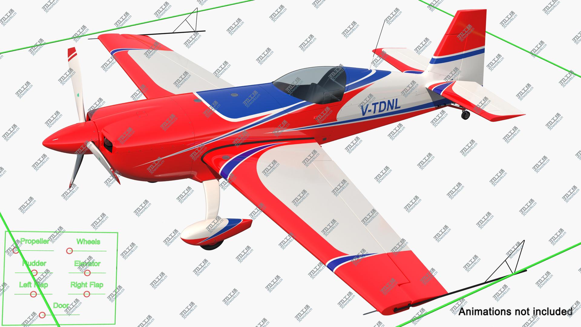 images/goods_img/202104093/3D Aerobatic Monoplane Extra EA-300 Rigged/4.jpg